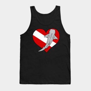 Whale Shark Diver Tank Top